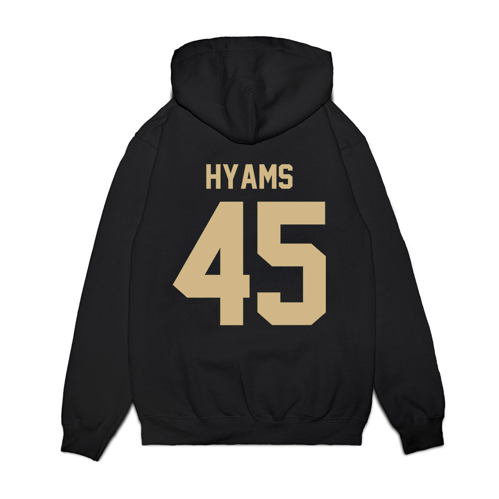 Wake Forest - NCAA Football : Ethan Hyams - Vintage Helmet Premium Hooded Sweatshirt-1