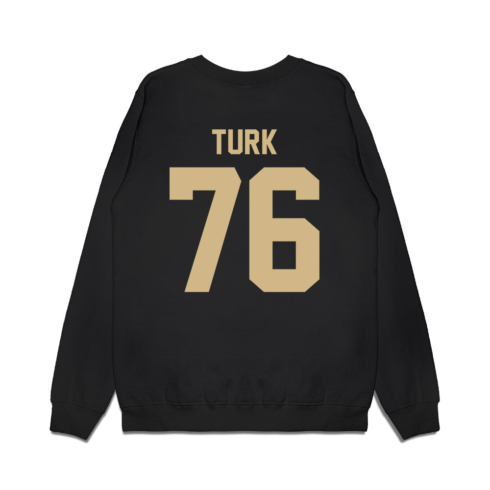 Wake Forest - NCAA Football : Fletcher Turk - Vintage Helmet Premium Crewneck Sweatshirt-1