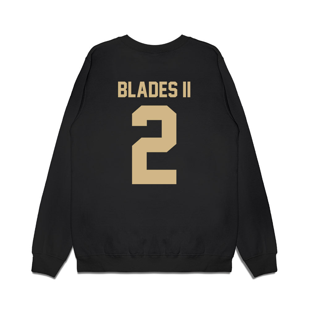 Wake Forest - NCAA Football : Brian Blades II - Vintage Helmet Premium Crewneck Sweatshirt-1