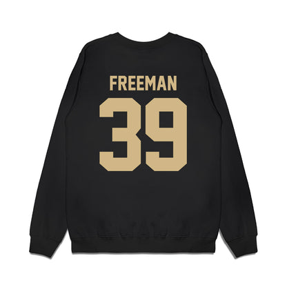 Wake Forest - NCAA Football : Wyatt Freeman - Vintage Helmet Premium Crewneck Sweatshirt-1