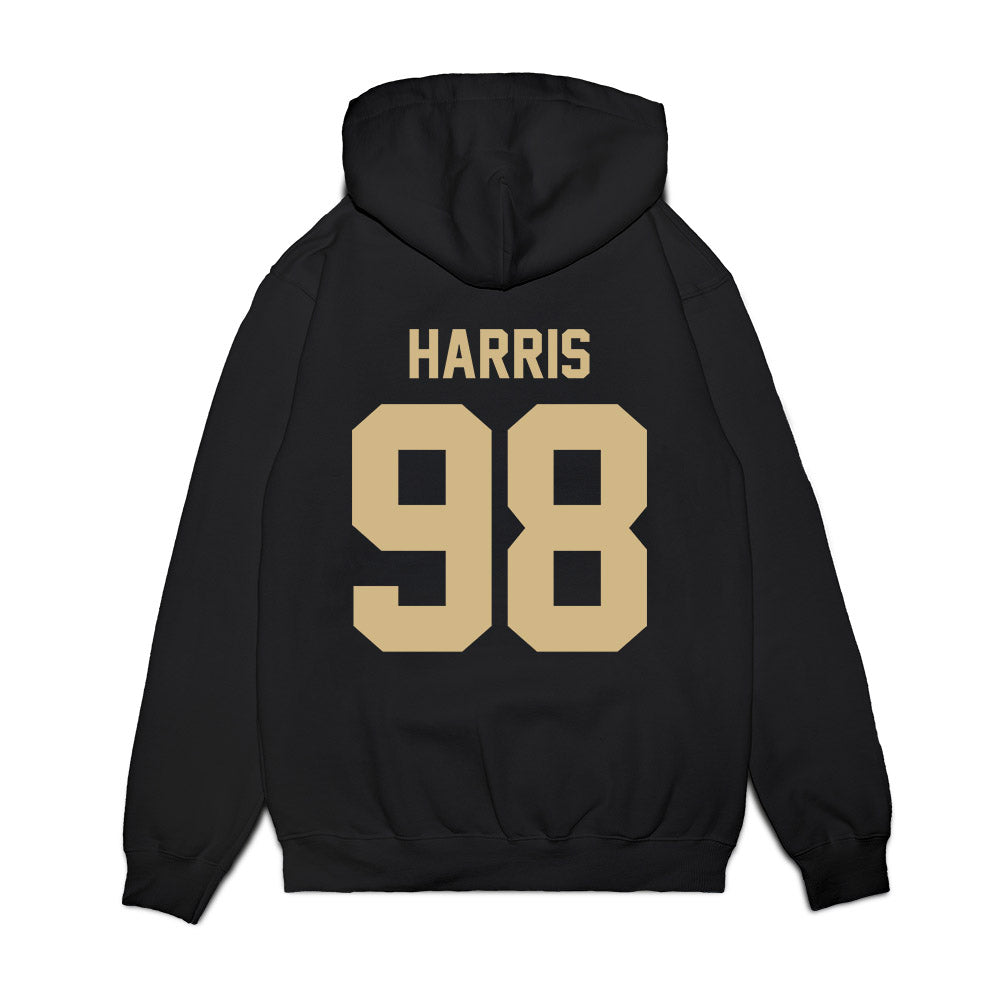 Wake Forest - NCAA Football : Christian Harris - Vintage Helmet Premium Hooded Sweatshirt-1
