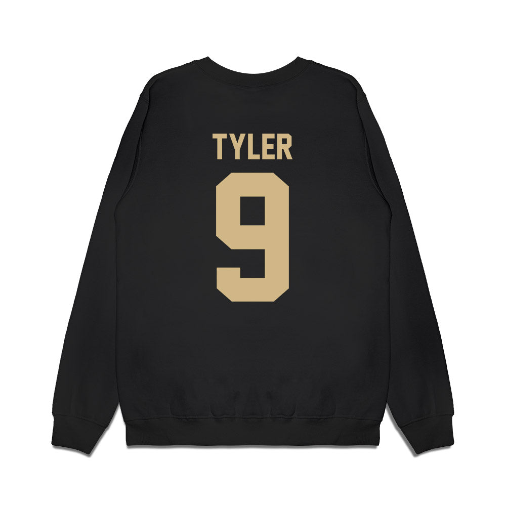 Wake Forest - NCAA Football : Chase Tyler - Vintage Helmet Premium Crewneck Sweatshirt-1