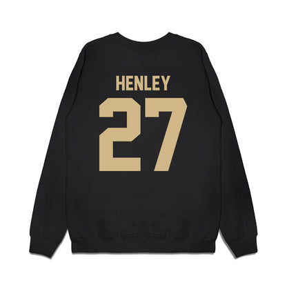 Wake Forest - NCAA Football : Ryan Henley - Vintage Helmet Premium Crewneck Sweatshirt-1
