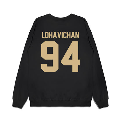 Wake Forest - NCAA Football : Zach Lohavichan - Vintage Helmet Premium Crewneck Sweatshirt-1