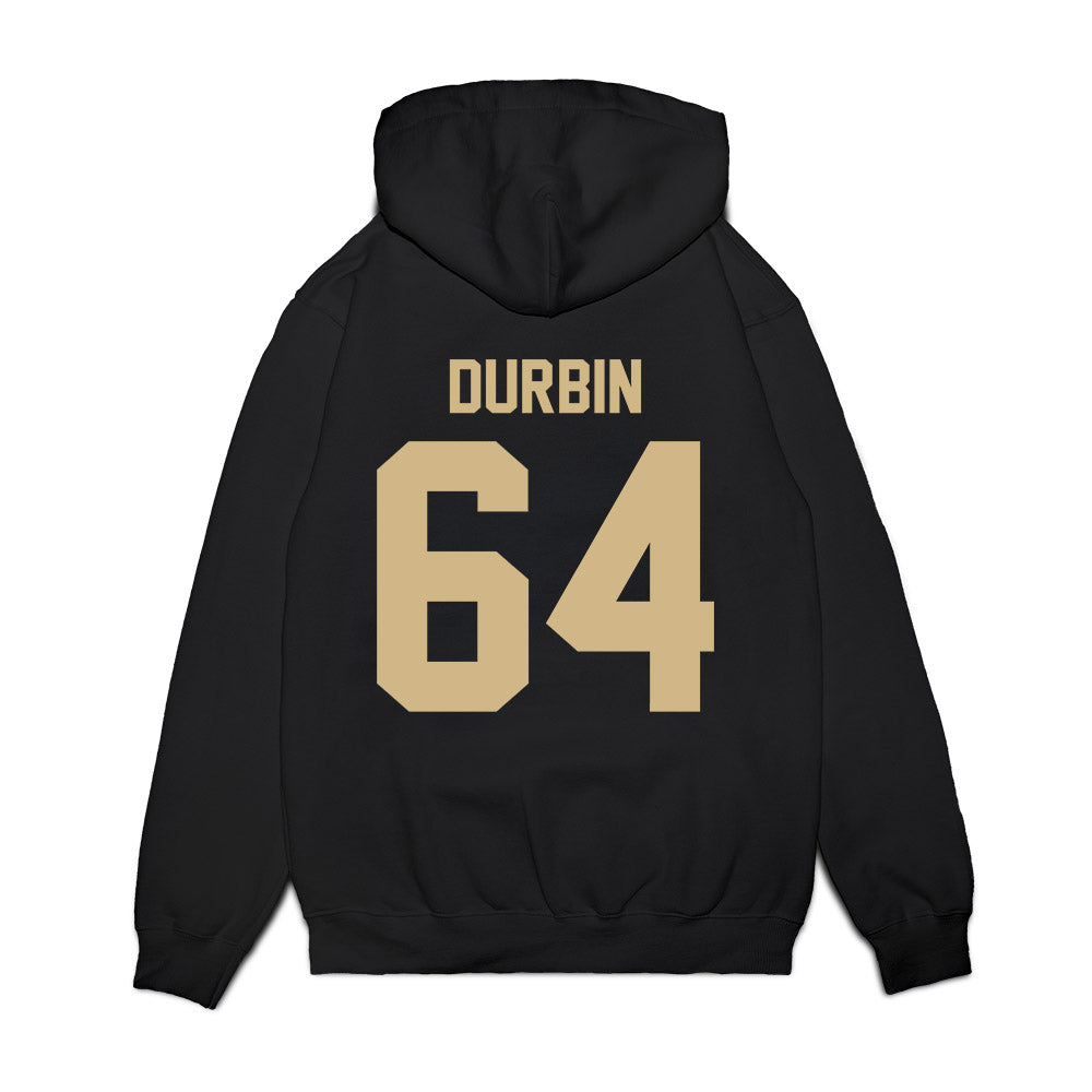 Wake Forest - NCAA Football : Dylan Durbin - Vintage Helmet Premium Hooded Sweatshirt-1