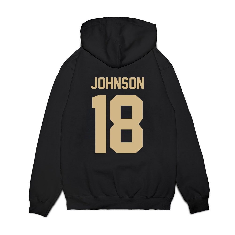 Wake Forest - NCAA Football : DJ Johnson - Vintage Helmet Premium Hooded Sweatshirt-1