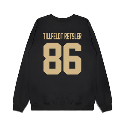 Wake Forest - NCAA Football : Maximilian Tillfeldt Retsler - Vintage Helmet Premium Crewneck Sweatshirt-1