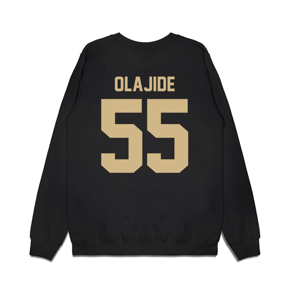 Wake Forest - NCAA Football : Tolu Olajide - Vintage Helmet Premium Crewneck Sweatshirt-1