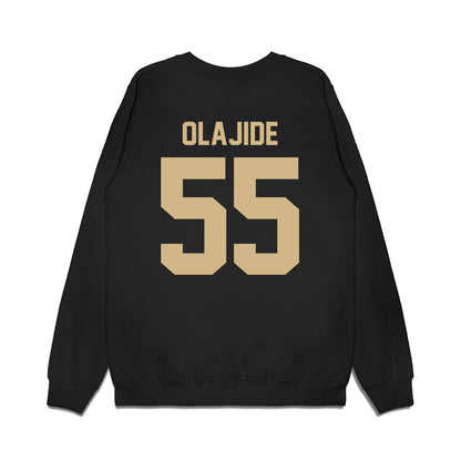 Wake Forest - NCAA Football : Tolu Olajide - Vintage Helmet Premium Crewneck Sweatshirt-1