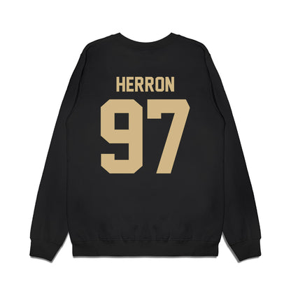 Wake Forest - NCAA Football : Matt Herron - Vintage Helmet Premium Crewneck Sweatshirt-1