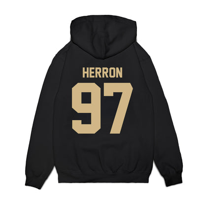 Wake Forest - NCAA Football : Matthew Herron - Vintage Helmet Premium Hooded Sweatshirt-1