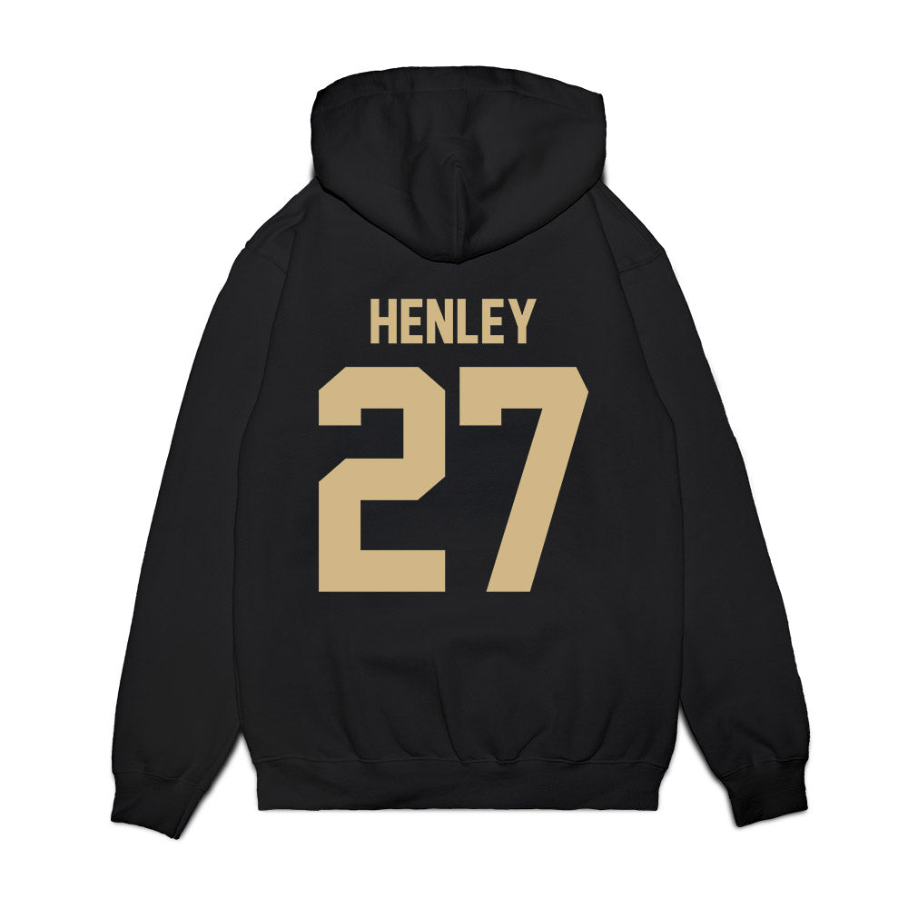 Wake Forest - NCAA Football : Ryan Henley - Vintage Helmet Premium Hooded Sweatshirt-1