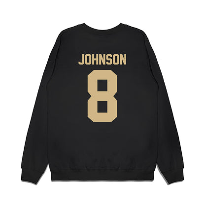 Wake Forest - NCAA Football : Braylon Johnson - Vintage Helmet Premium Crewneck Sweatshirt-1