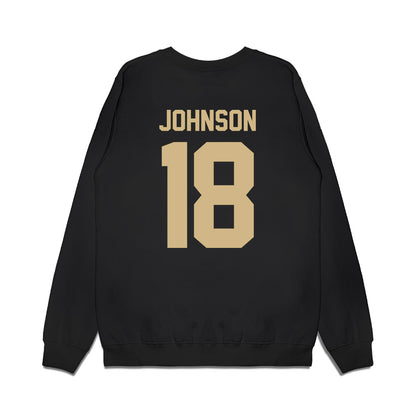 Wake Forest - NCAA Football : DJ Johnson - Vintage Helmet Premium Crewneck Sweatshirt-1