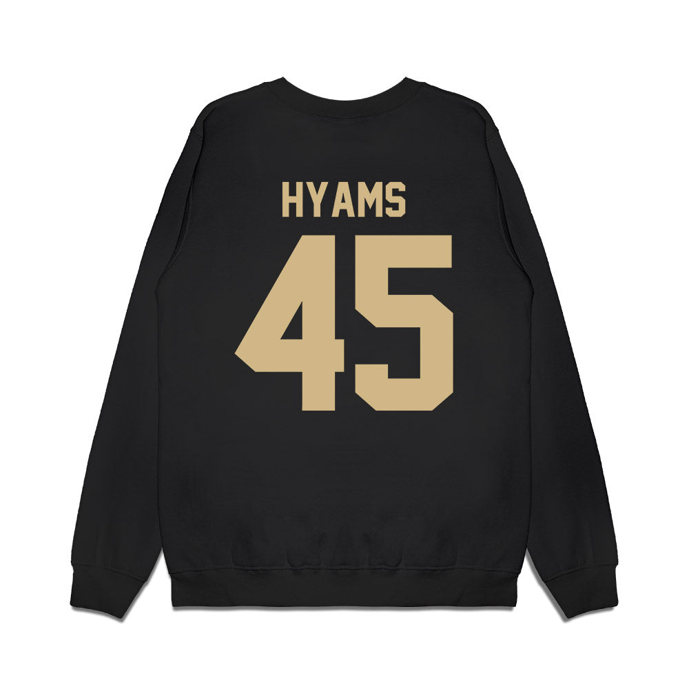 Wake Forest - NCAA Football : Ethan Hyams - Vintage Helmet Premium Crewneck Sweatshirt-1