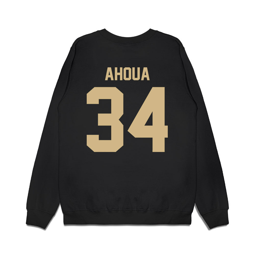 Wake Forest - NCAA Football : Micheal Ahoua - Vintage Helmet Premium Crewneck Sweatshirt-1
