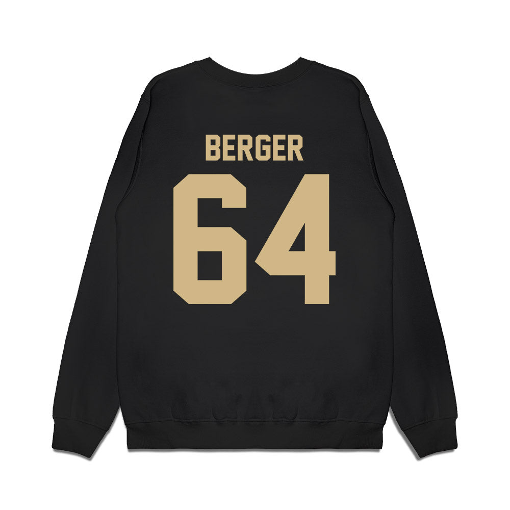 Wake Forest - NCAA Football : Ryan Berger - Vintage Helmet Premium Crewneck Sweatshirt-1
