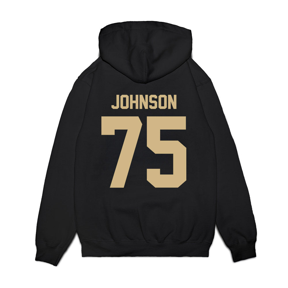 Wake Forest - NCAA Football : Derrell Johnson - Vintage Helmet Premium Hooded Sweatshirt-1