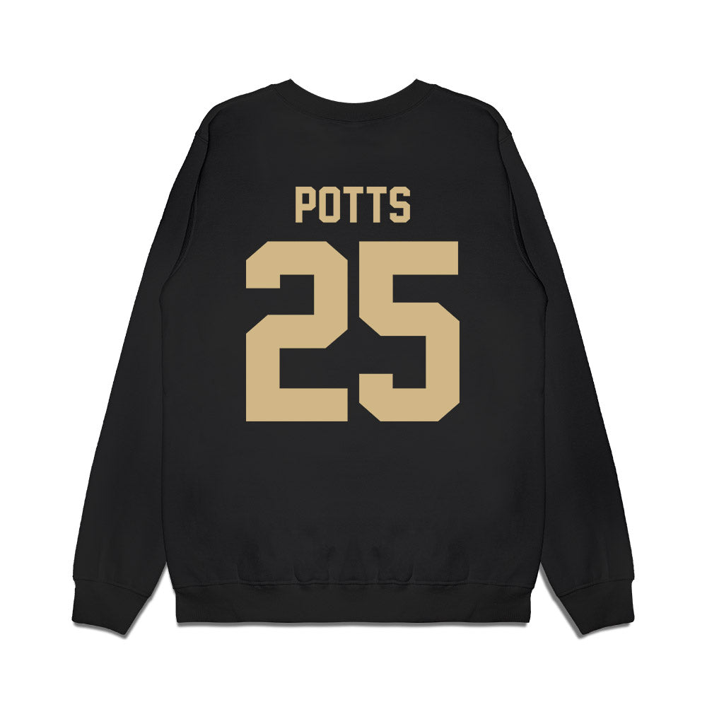 Wake Forest - NCAA Football : Eli Potts - Vintage Helmet Premium Crewneck Sweatshirt-1