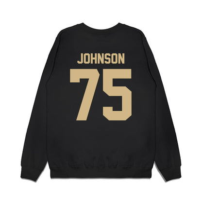 Wake Forest - NCAA Football : Derrell Johnson - Vintage Helmet Premium Crewneck Sweatshirt-1