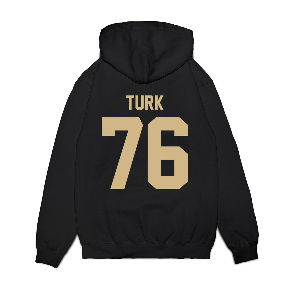 Wake Forest - NCAA Football : Fletcher Turk - Vintage Helmet Premium Hooded Sweatshirt-1
