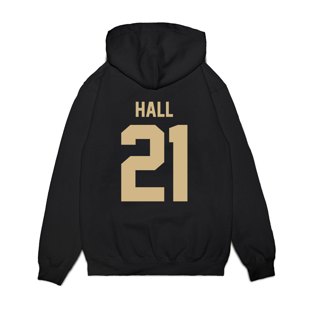 Wake Forest - NCAA Football : Aiden Hall - Vintage Helmet Premium Hooded Sweatshirt-1