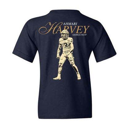 Georgia Tech - NCAA Football : Ahmari Harvey - Legacy Youth T-Shirt-1