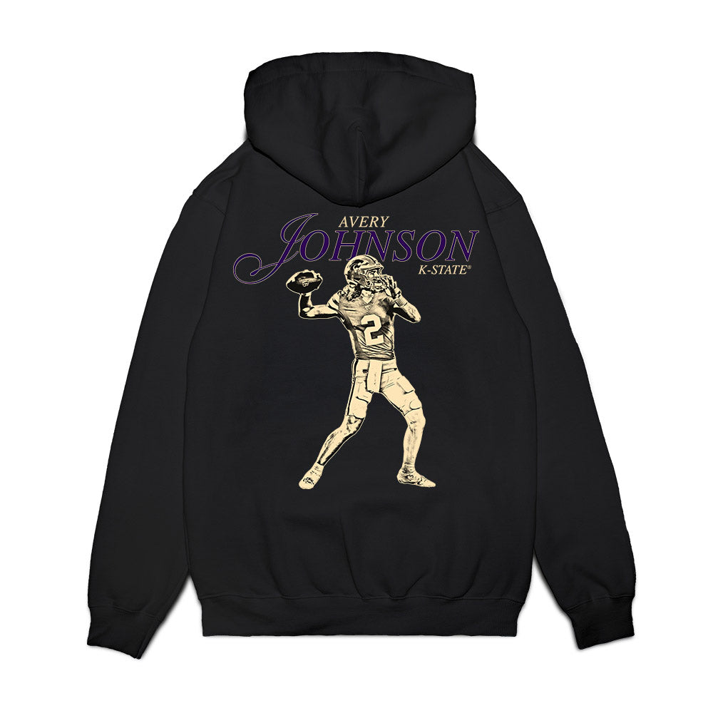 Kansas State - NCAA Football : Avery Johnson - Legacy Premium Hooded Sweatshirt-1