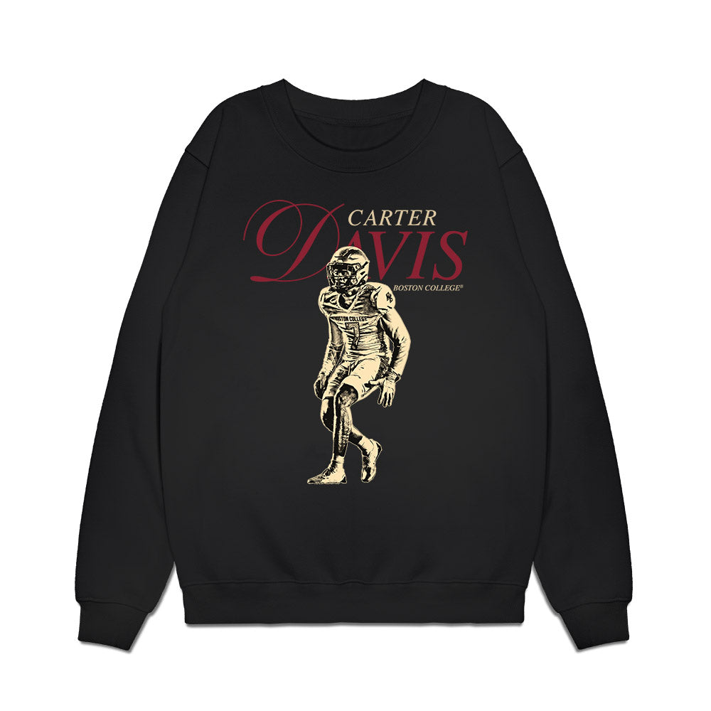 Boston College - NCAA Football : Carter Davis - Legacy Premium Crewneck Sweatshirt-0
