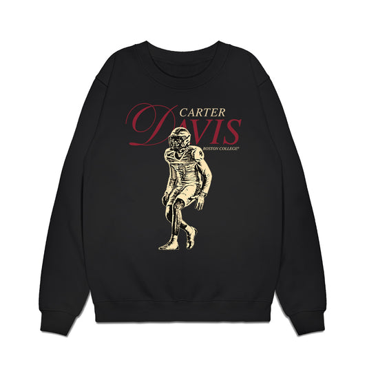 Boston College - NCAA Football : Carter Davis - Legacy Premium Crewneck Sweatshirt-0