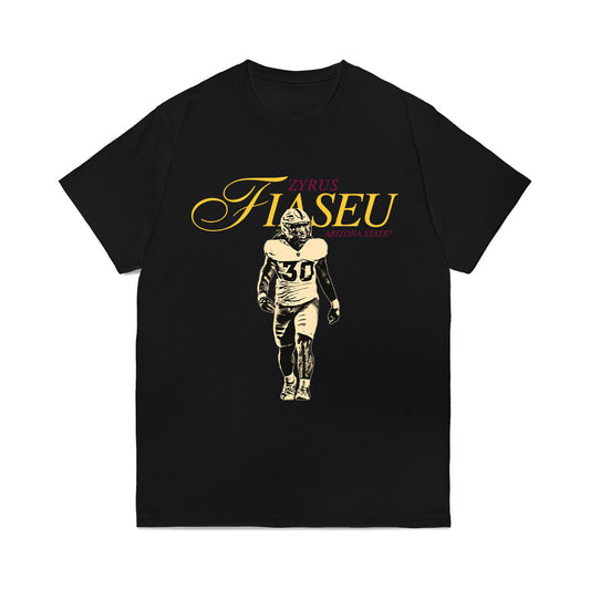 Arizona State - NCAA Football : Zyrus Fiaseu - Legacy Comfort Colors T-Shirt-0
