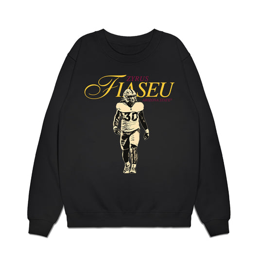 Arizona State - NCAA Football : Zyrus Fiaseu - Legacy Premium Crewneck Sweatshirt-0