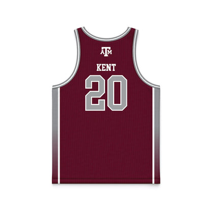 Texas A&M - NCAA Women's Basketball : Janae Kent - Maroon Basketball Jersey-1