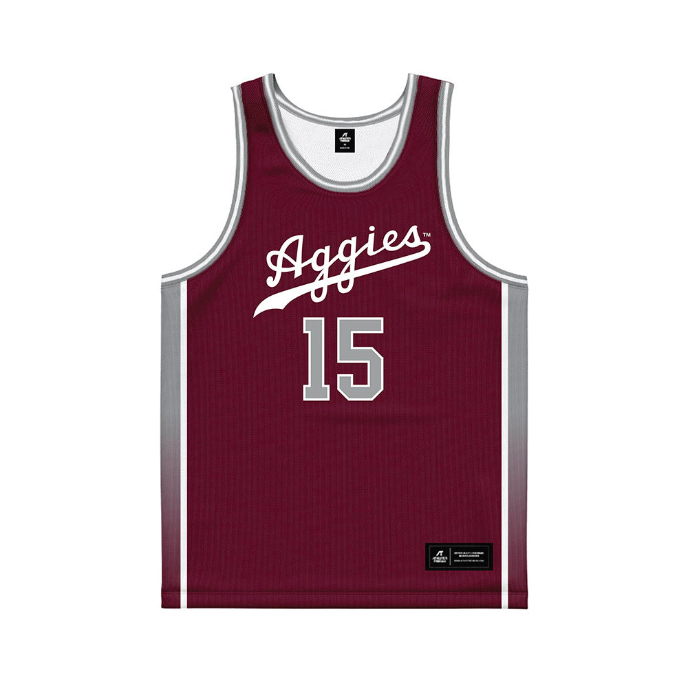 Texas A&M - NCAA Women's Basketball : Ibifaa Azogu - Maroon Basketball Jersey-0