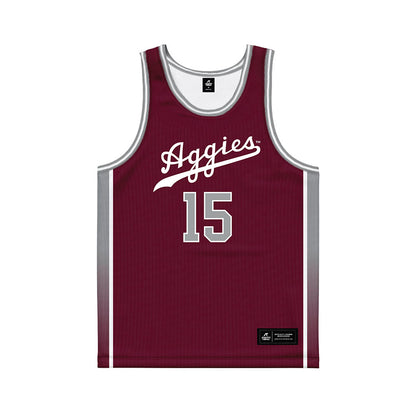Texas A&M - NCAA Women's Basketball : Ibifaa Azogu - Maroon Basketball Jersey-0
