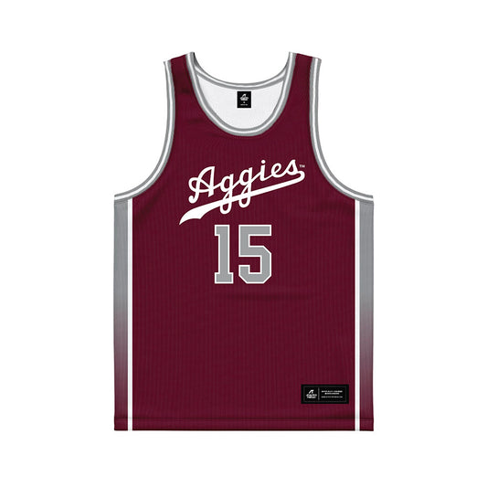 Texas A&M - NCAA Women's Basketball : Ibifaa Azogu - Maroon Basketball Jersey-0