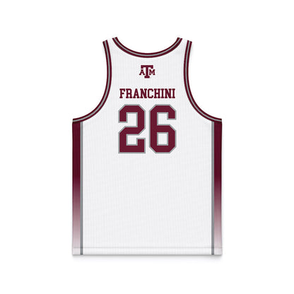 Texas A&M - NCAA Women's Basketball : Anita Franchini - White Basketball Jersey-1