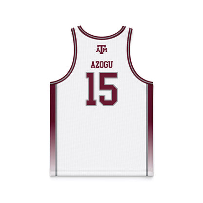 Texas A&M - NCAA Women's Basketball : Ibifaa Azogu - White Basketball Jersey-1