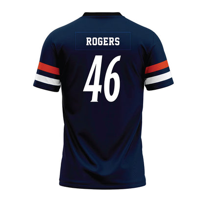UTSA - NCAA Football : Lane Rogers - Navy Premium Football Jersey-1