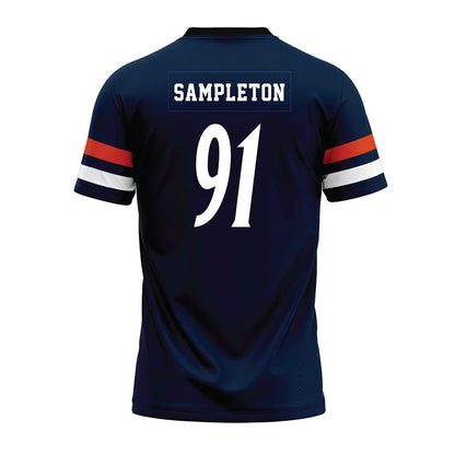 UTSA - NCAA Football : Jusiah Sampleton - Navy Premium Football Jersey-1