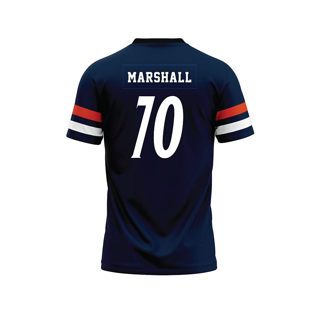 UTSA - NCAA Football : Deandre Marshall - Navy Premium Football Jersey-1