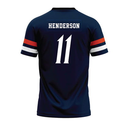 UTSA - NCAA Football : Will Henderson - Navy Premium Football Jersey-1
