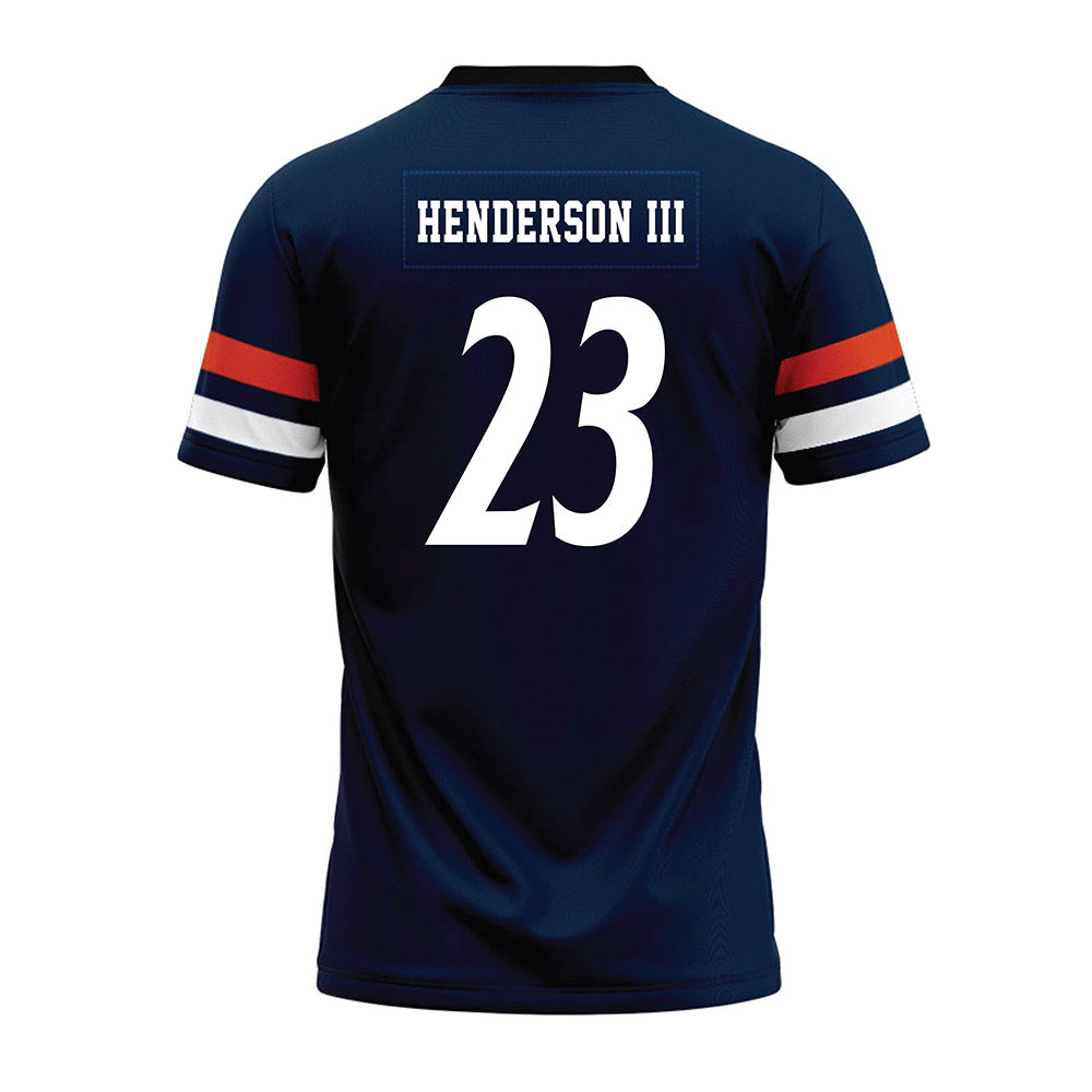 UTSA - NCAA Football : Will Henderson III - Navy Premium Football Jersey-1