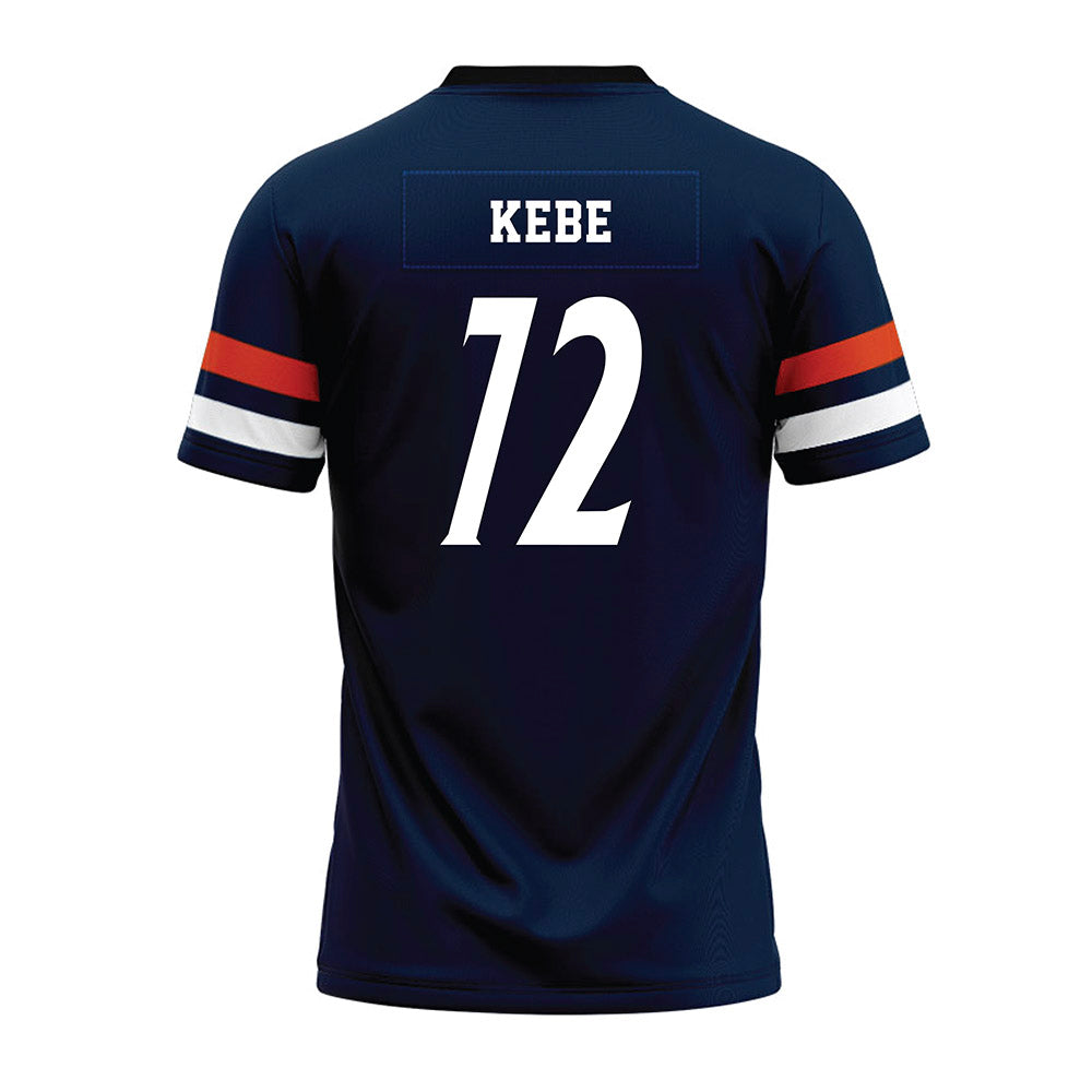 UTSA - NCAA Football : Ibrahim Kebe - Navy Premium Football Jersey-1