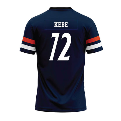 UTSA - NCAA Football : Ibrahim Kebe - Navy Premium Football Jersey-1