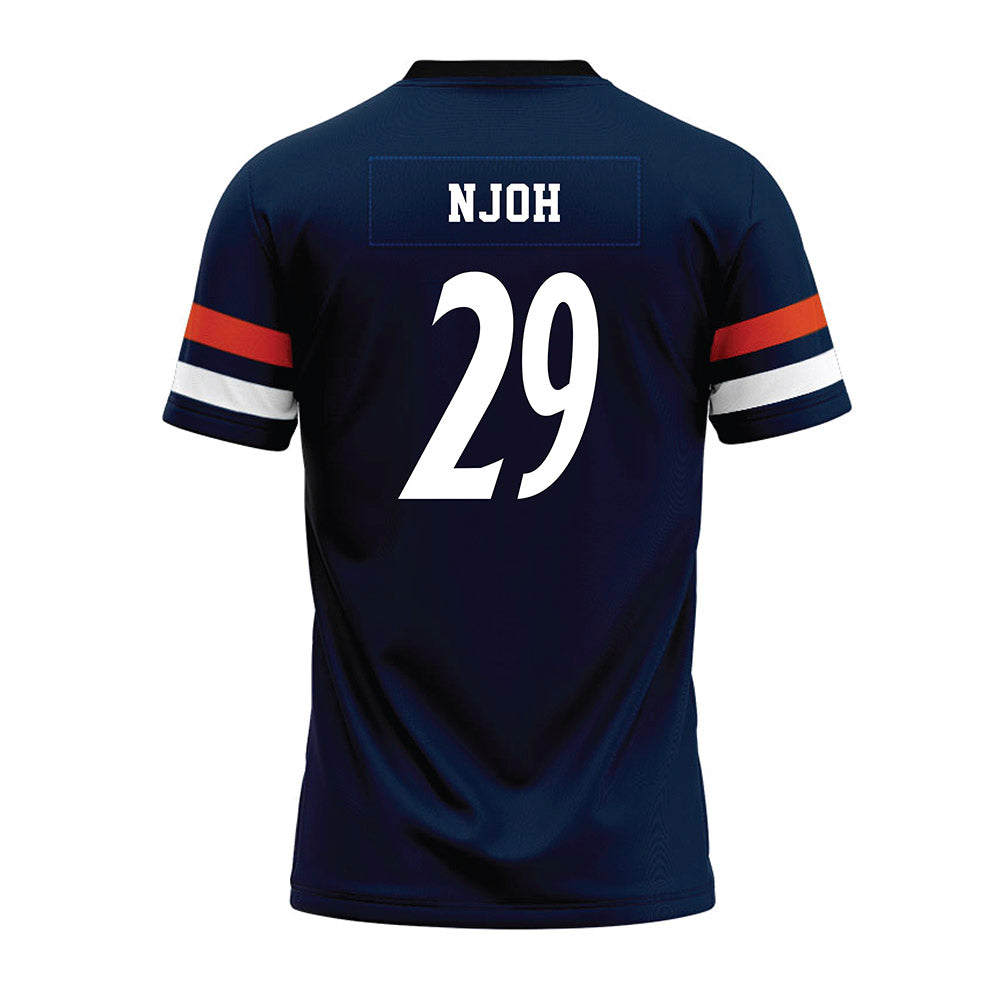 UTSA - NCAA Football : Tangoh Njoh - Navy Premium Football Jersey-1