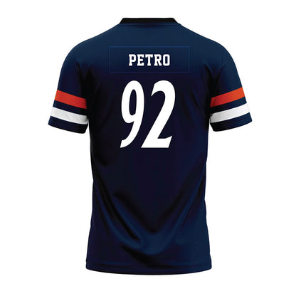 UTSA - NCAA Football : Michael Petro - Navy Premium Football Jersey-1