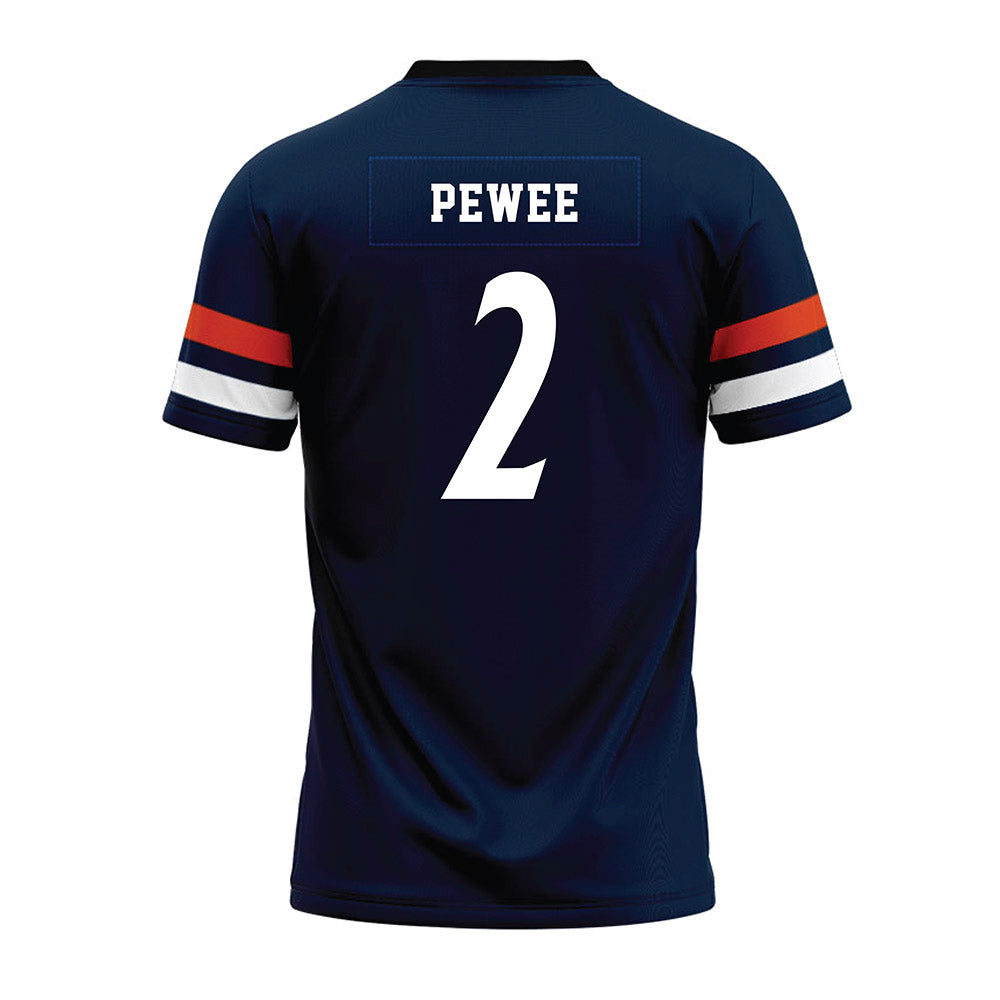 UTSA - NCAA Football : Owen Pewee - Navy Premium Football Jersey-1