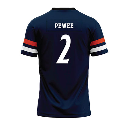 UTSA - NCAA Football : Owen Pewee - Navy Premium Football Jersey-1