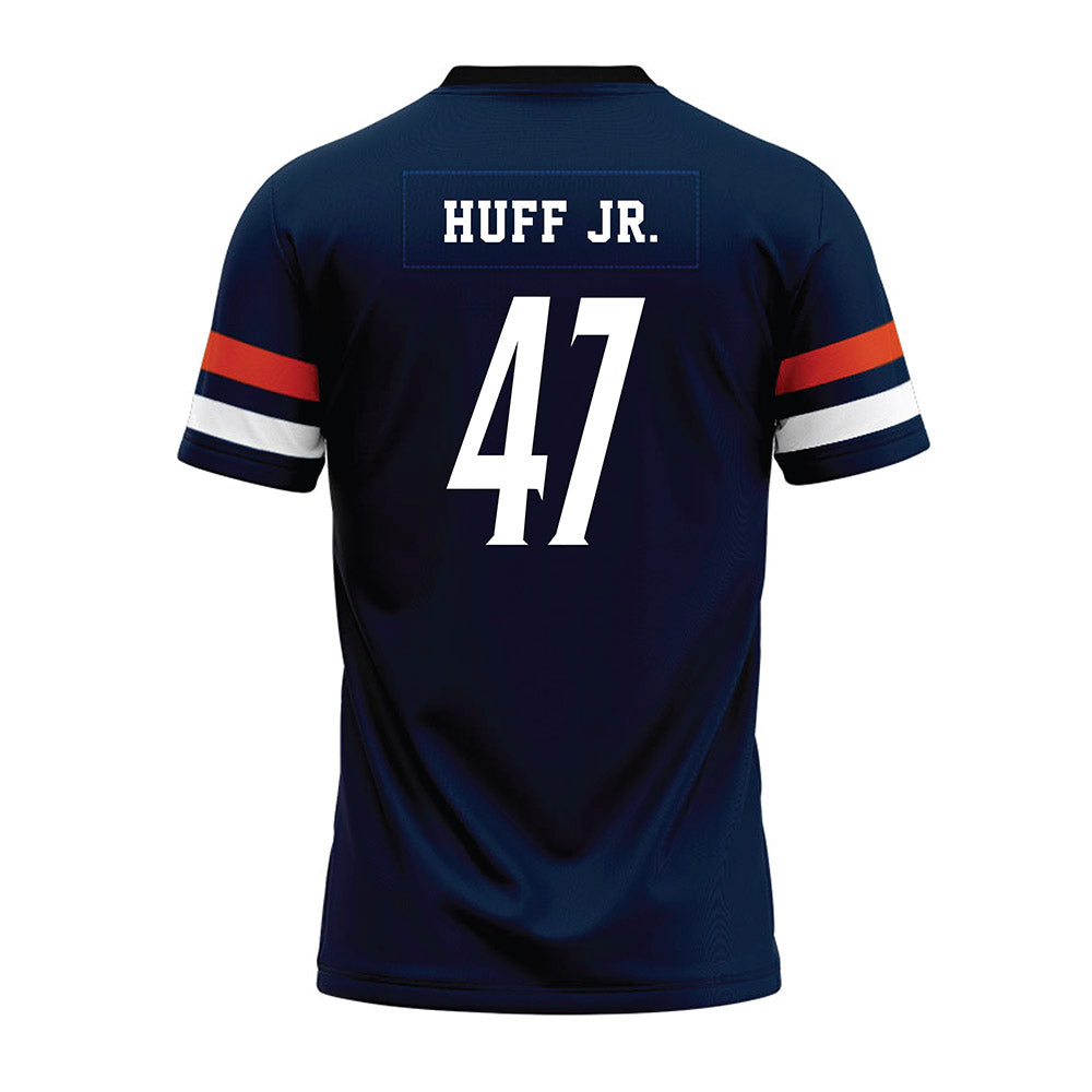 UTSA - NCAA Football : Tim Huff Jr. - Navy Premium Football Jersey-1